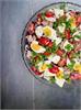 Kålsalat med æg, tun og mozzarella