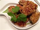 Kyllingefrikadeller med sesam